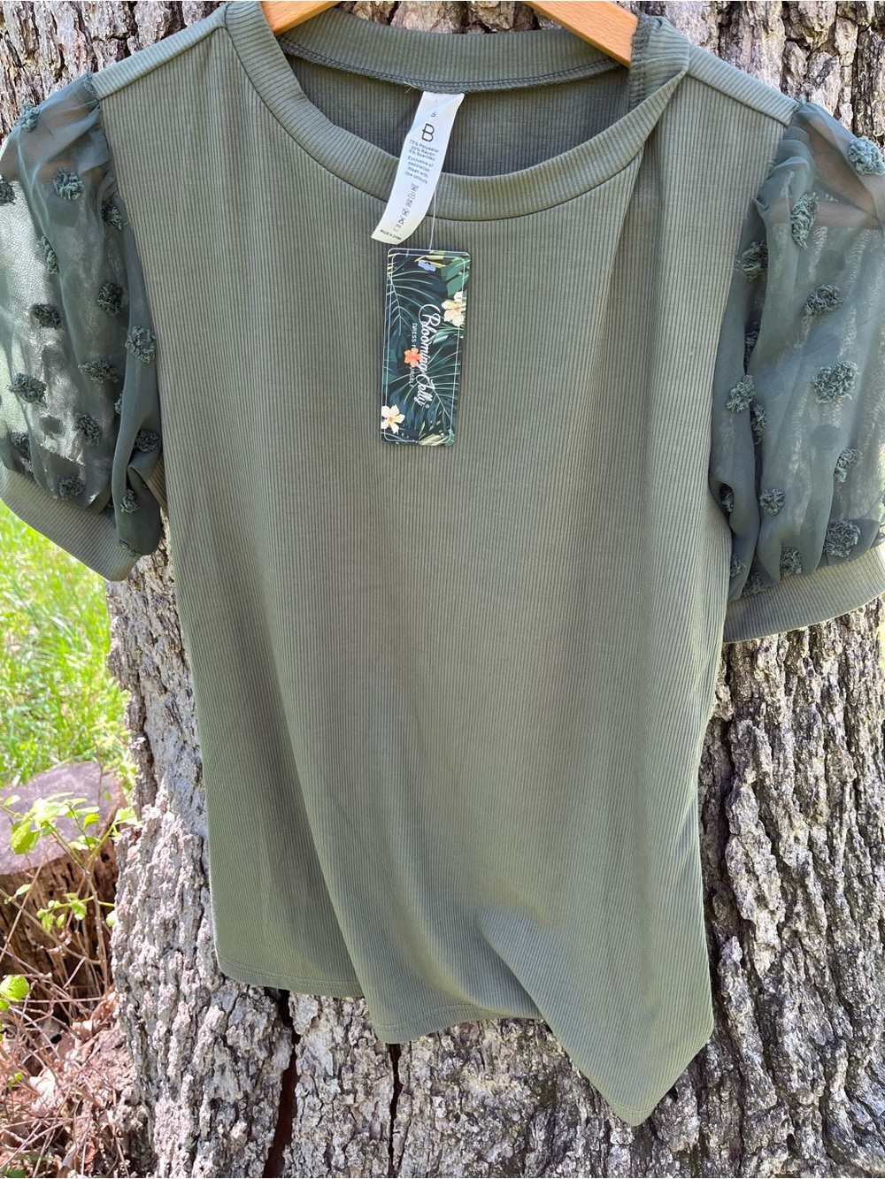 ⭐️NWT Blooming Jelly Mixed Media Blouse in size S